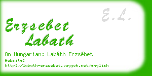 erzsebet labath business card